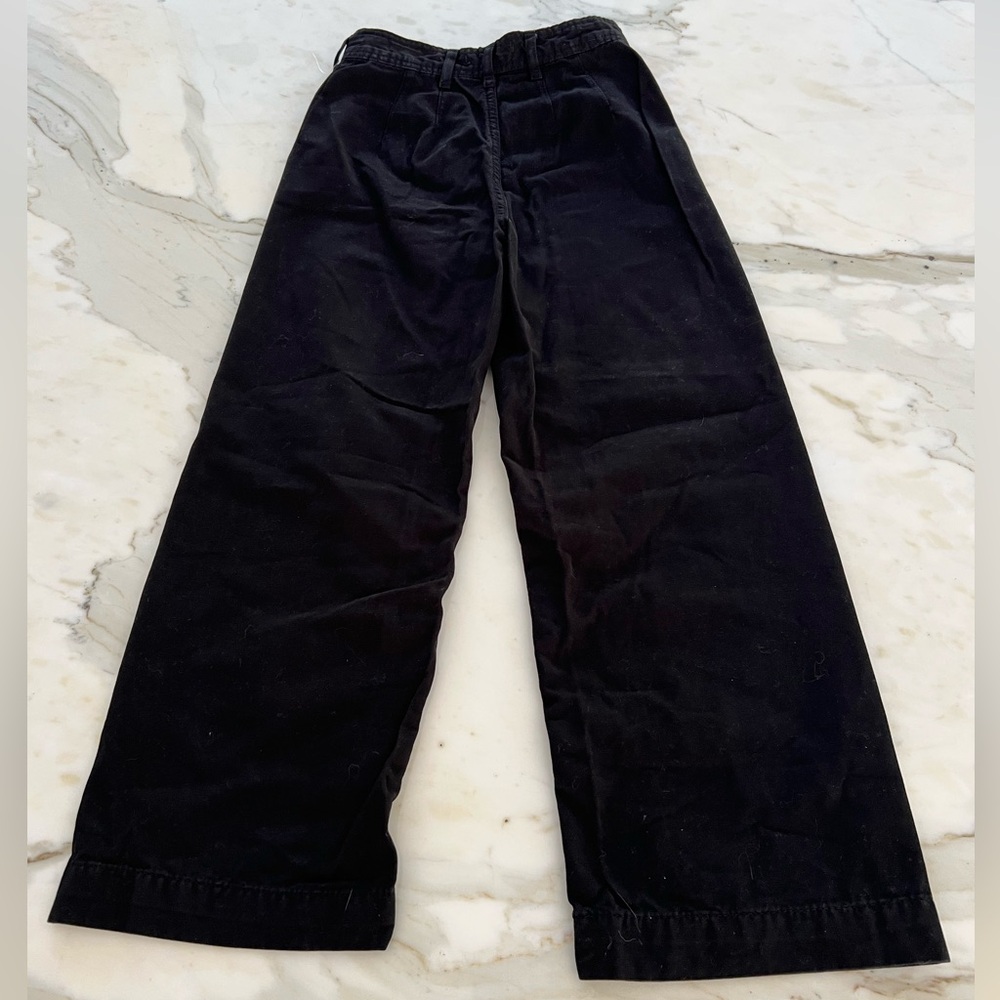 WE THE FREE BLACK COTTON HIGH RISE WIDE LEG JEAN PANTS SIZE US 24 - Picture 8 of 17